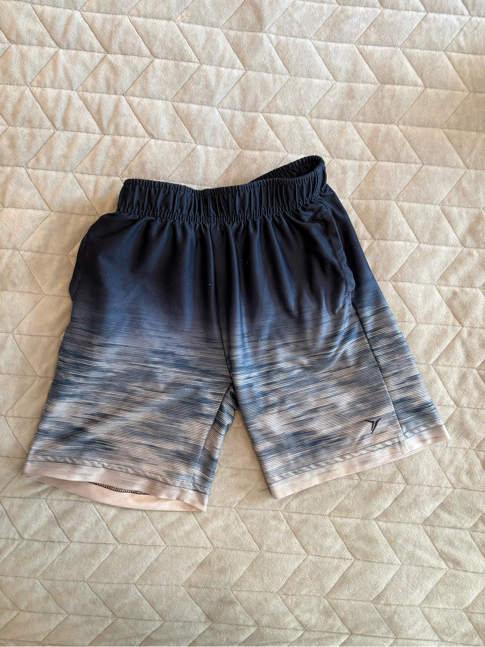 Old Navy Boys Blue to Light Blue Ombre Athletic Shorts